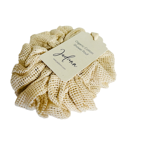 Organic Cotton Shower Pouf
